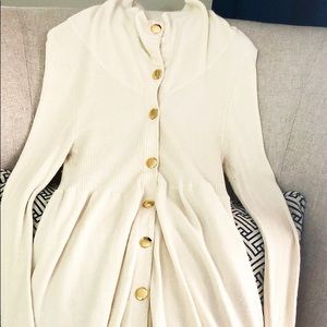 WILFRED long cardigan knit sweater